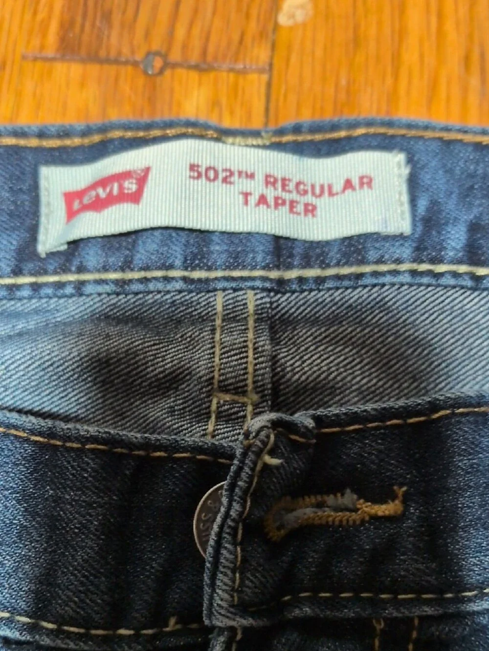Levi's men's 502 regular taper Indigo Blue Straight Jeans 30x30